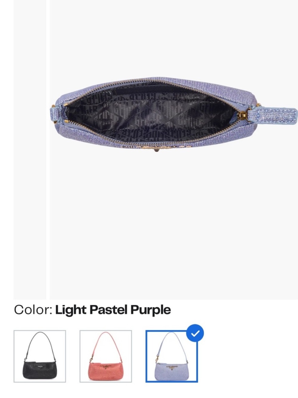 COMFY LOW 🔥 Kurt Geiger London Highgate Lavender Sparkle Mini Shoulder Bag 💫 - Picture 8 of 14